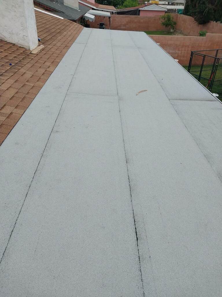 Techo terminado después de haber sido construido
